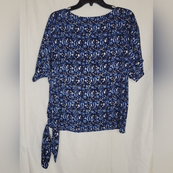 Michael Kors Women's Short Sleeve Paisley‎ Top Blouse - Picture 3 of 5